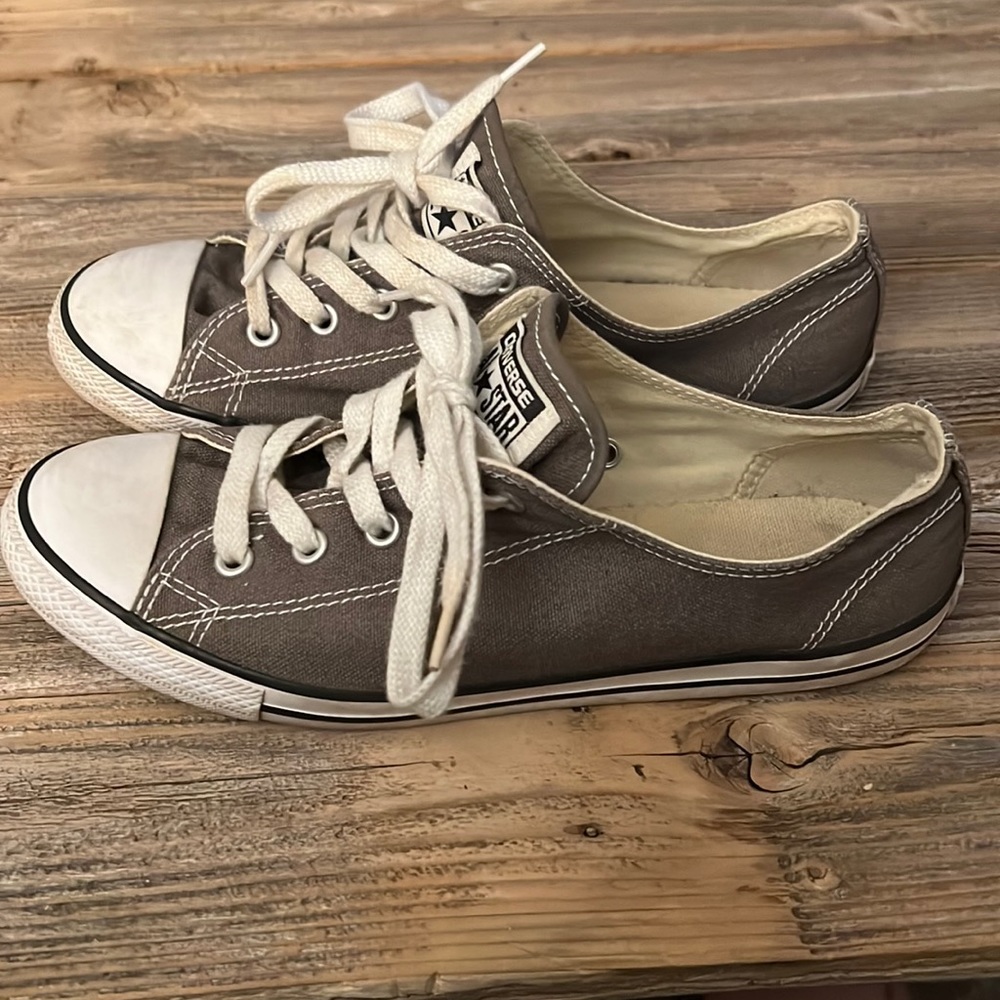Converse Women's Chuck Taylor All Star Gray Dainty Sneaker 7